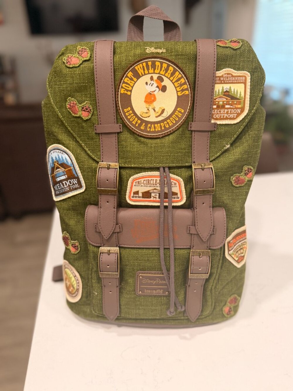 Disney Parks Fort Wilderness Resort Mickey Rucksack Backpack Bag Loungefly New